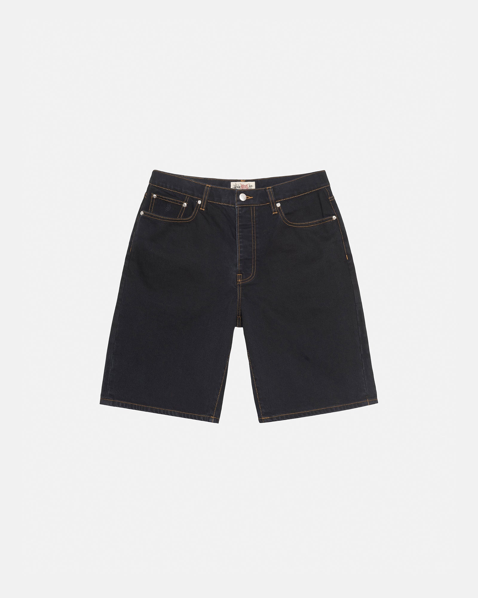 STUSSY BIG OL ' SHORT DENIM WASHED BLACK