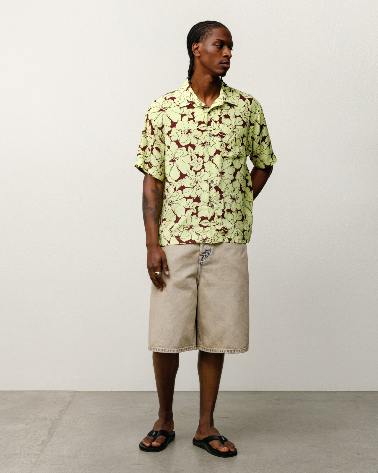 Big Ol' Short Denim – Resin Wash Khaki | Pants | Stüssy – Stussy AU