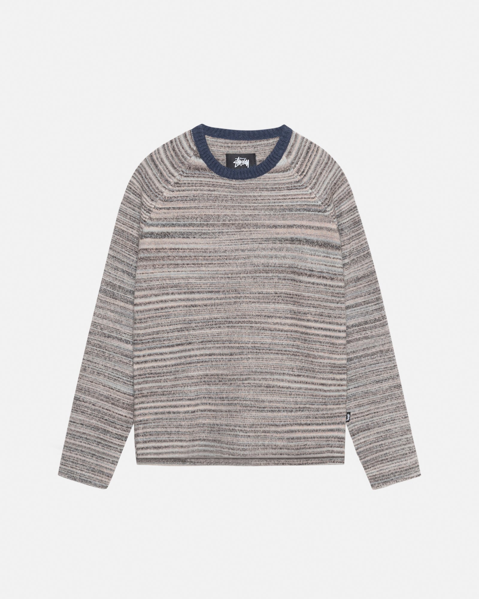 Pre-order STUSSY CONTRAST STRIPE CREW size s อก 44” ความยาว