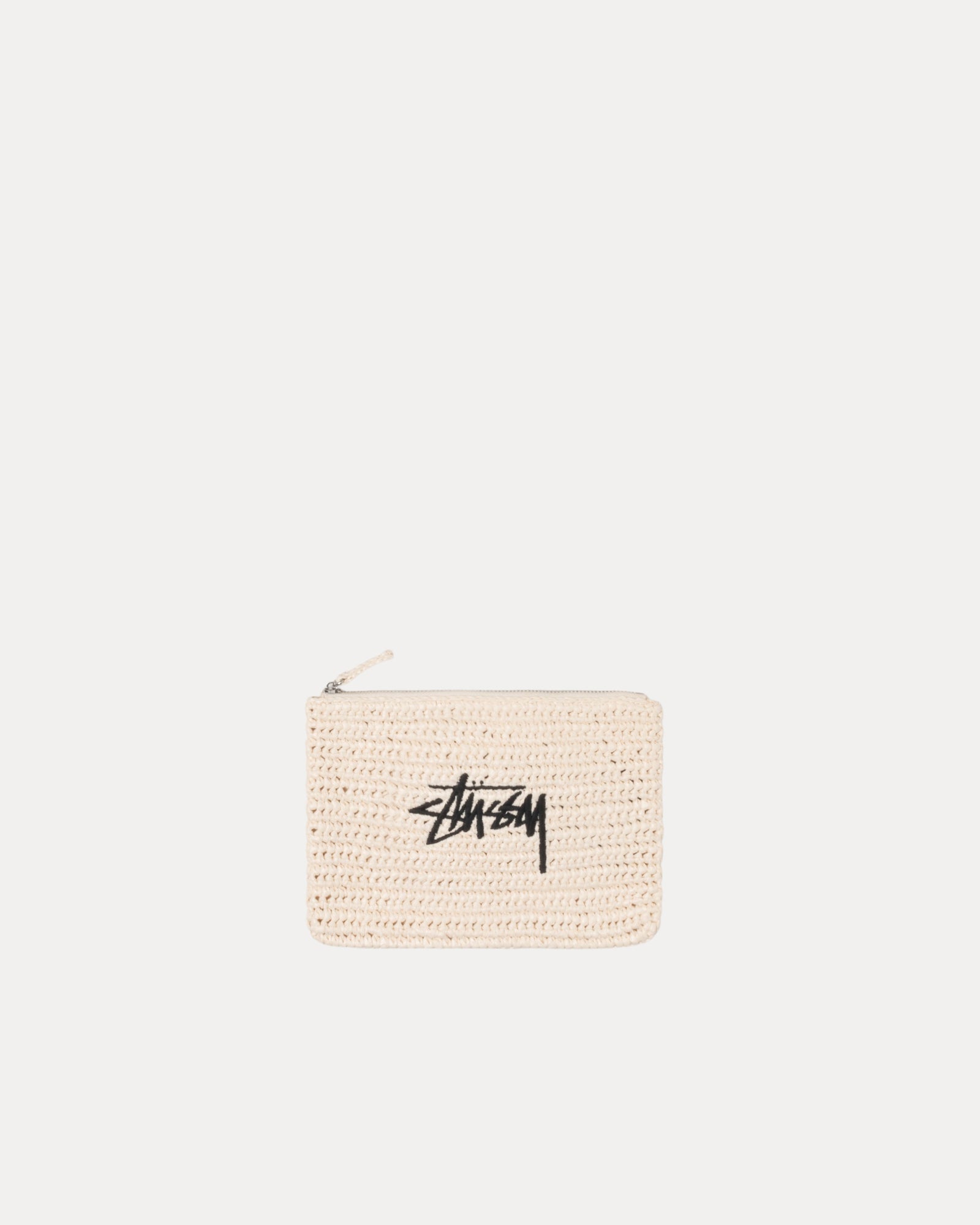 Stussy WOVEN ZIP POUCH アイボリー Stussy Woven Zip Pouch Light Pink Men's - SS25 - US