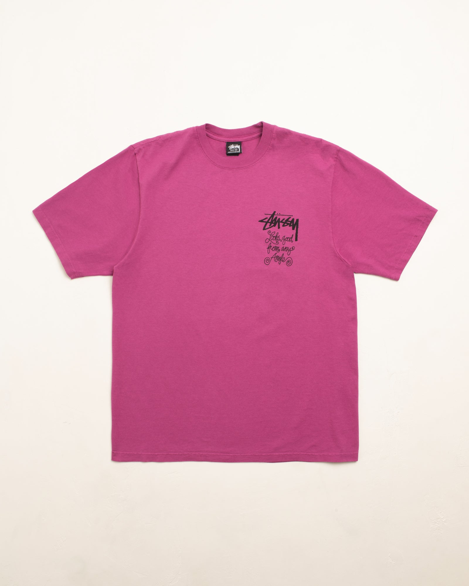 Any Angle Tee – Berry | Tees | Stüssy – Stussy AU