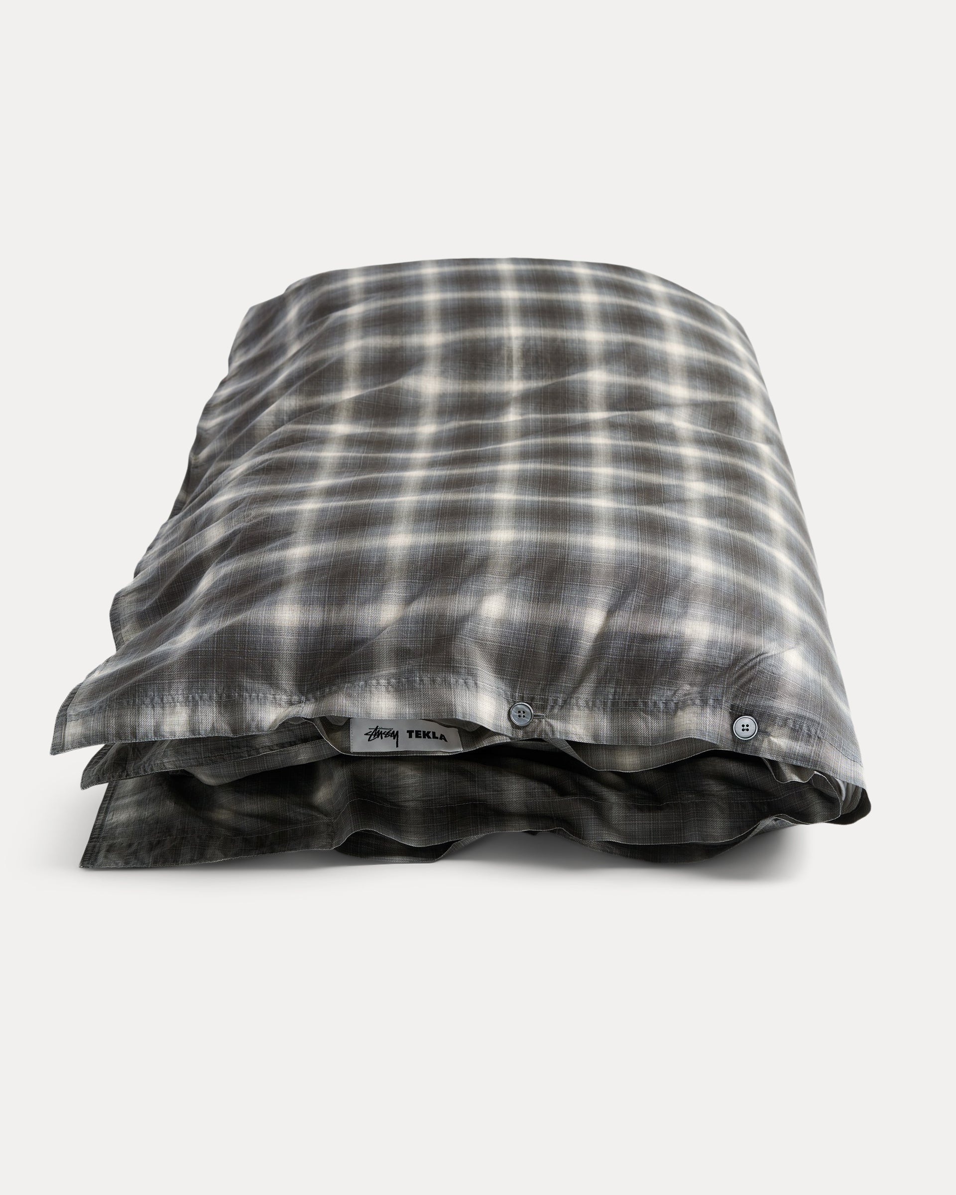 シーツ・カバー Stussy x Tekla / Black Plaid duvet cover Stüssy / Tekla | Tekla Fabrics