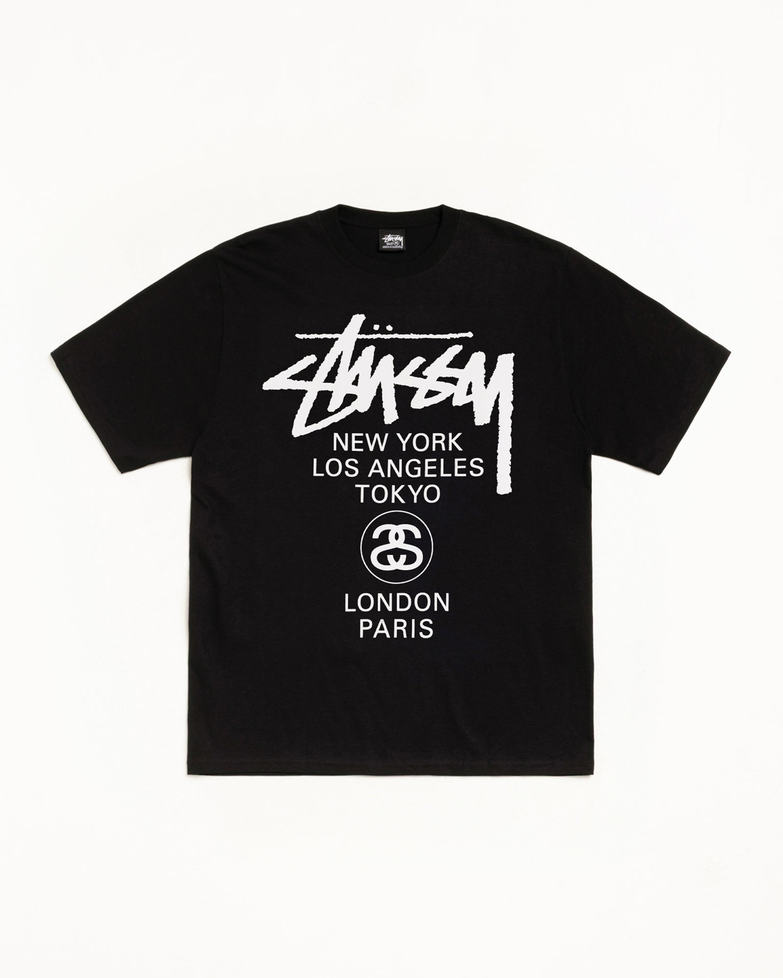 World Tour Tee – Black | Tees | Stüssy – Stussy AU