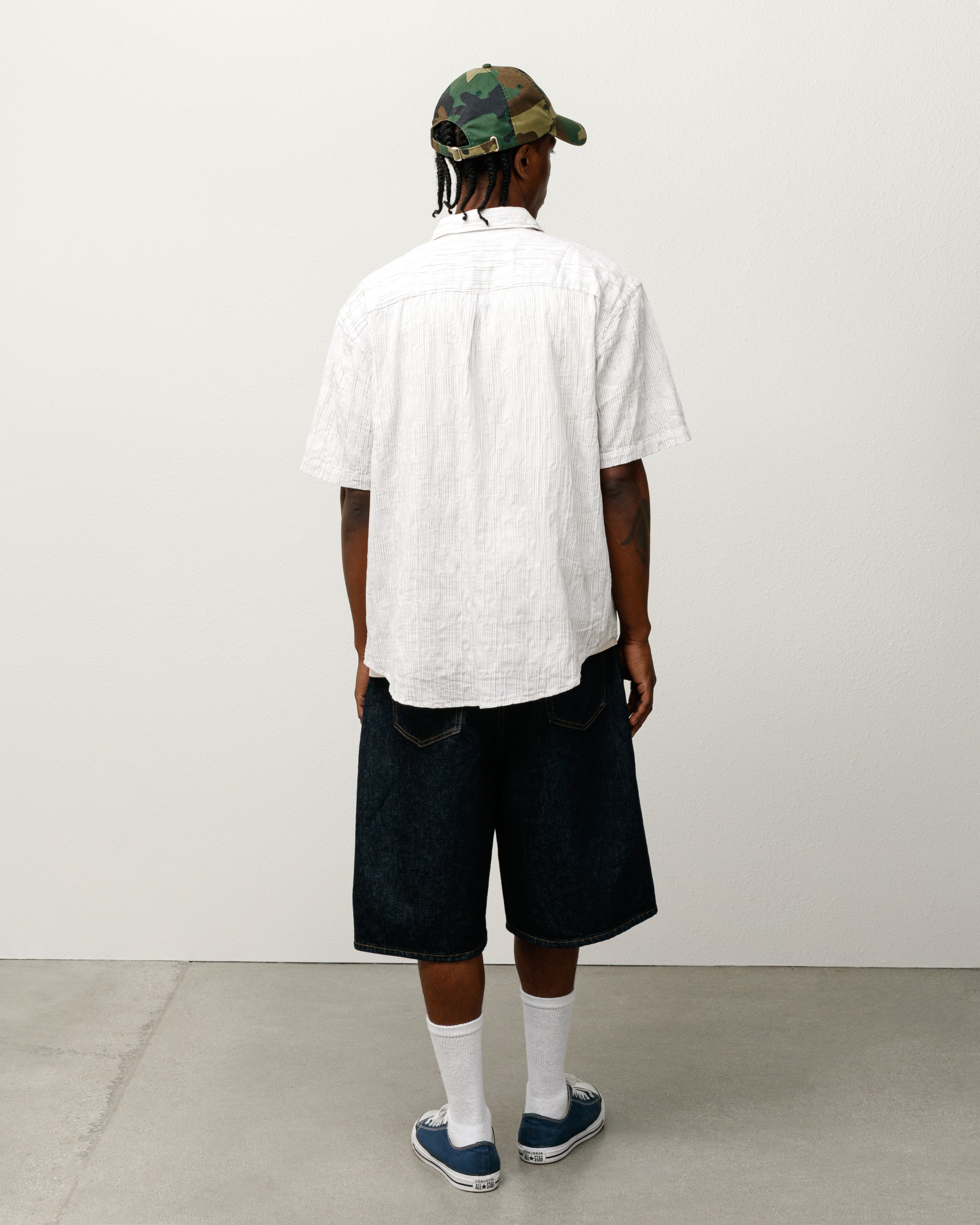 Wavy Striped Short Sleeve Shirt in natural – Stüssy – Stussy AU