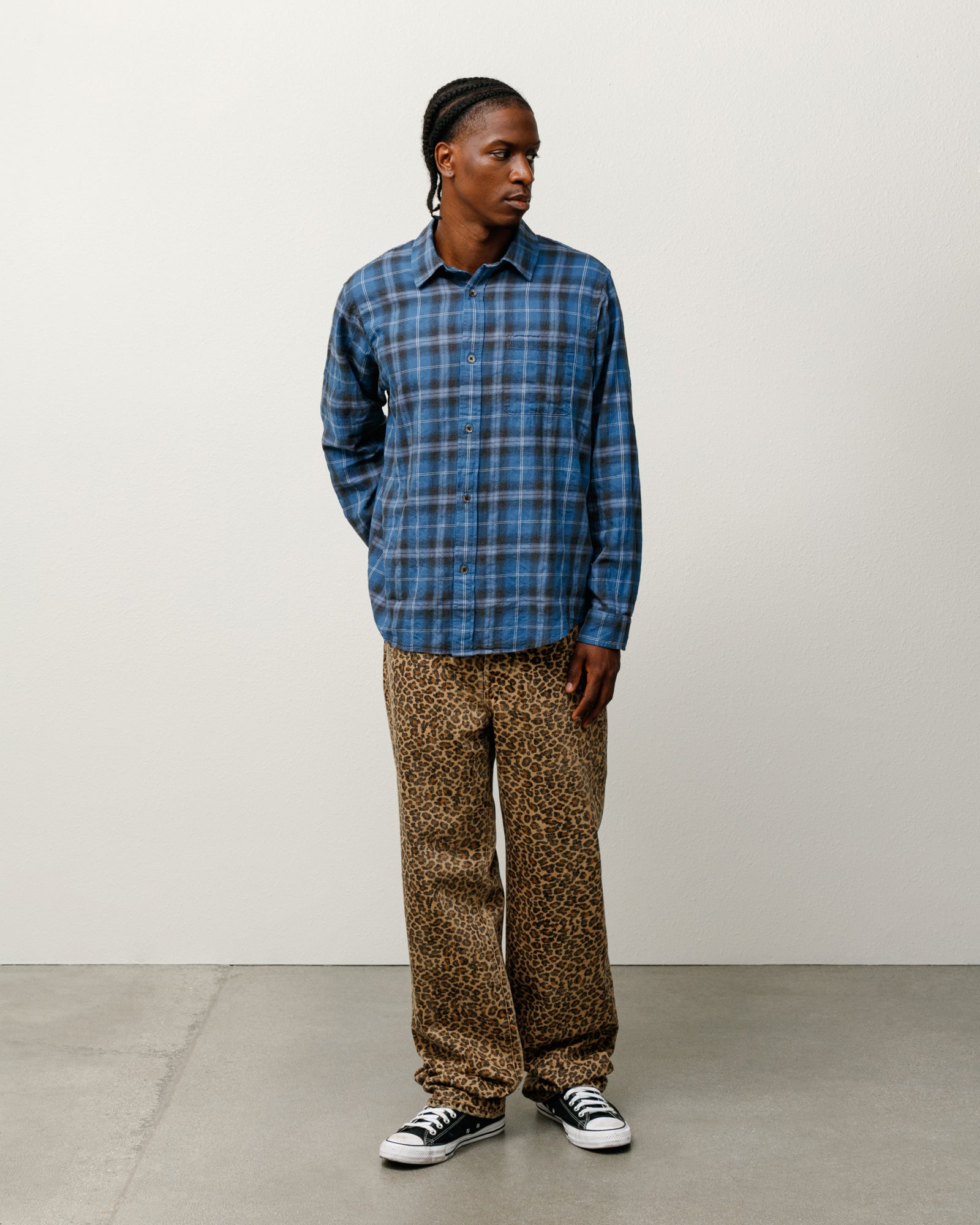 トップス stussy 25SS beach plaid shirts Stussy Beach Plaid Shirt (SS25) Blue Men's - SS25 - US