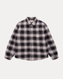 QUILTED PLAID SHIRT JACKET