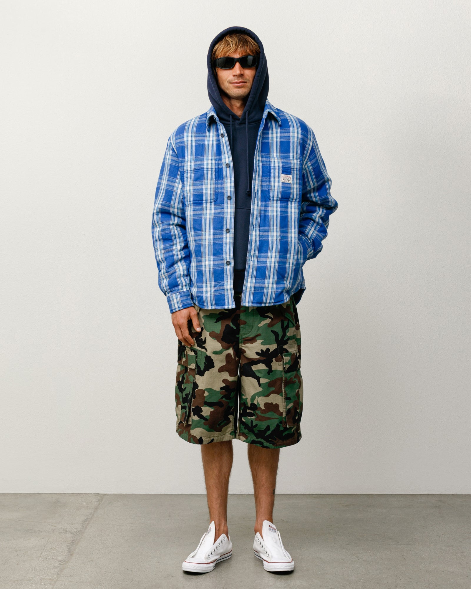 Lau Plaid Shirt Jacket – Blue | Tops & Shirts | Stüssy – Stussy AU