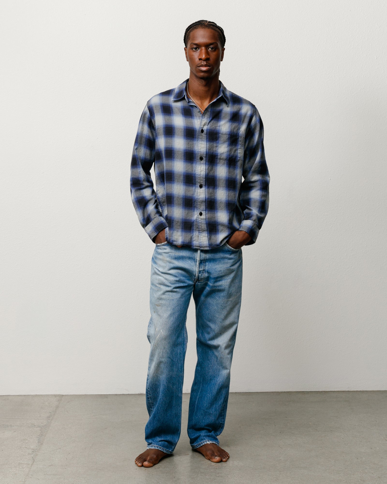 Beach Ombre Plaid Shirt – Black | Tops & Shirts | Stüssy – Stussy AU