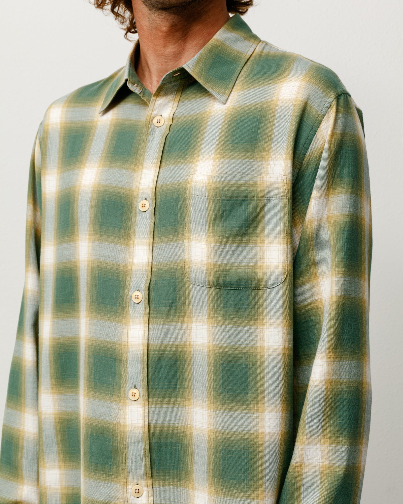 Beach Ombre Plaid Shirt – Green | Tops & Shirts | Stüssy – Stussy AU