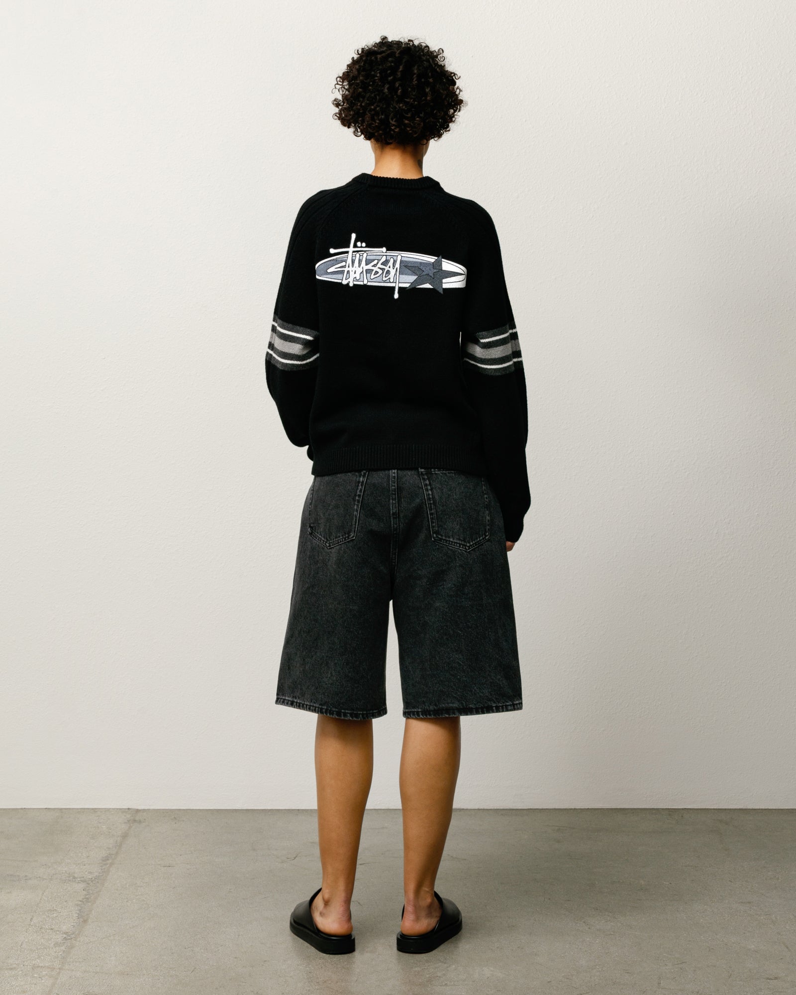Big Ol Short Denim Mens Regular In Vintage Black