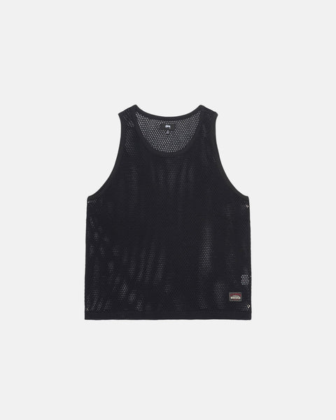 トップス 24SS Stussy Cotton Big Mesh Tank BLACK Big Mesh Tank in black – Stüssy – Stussy AU