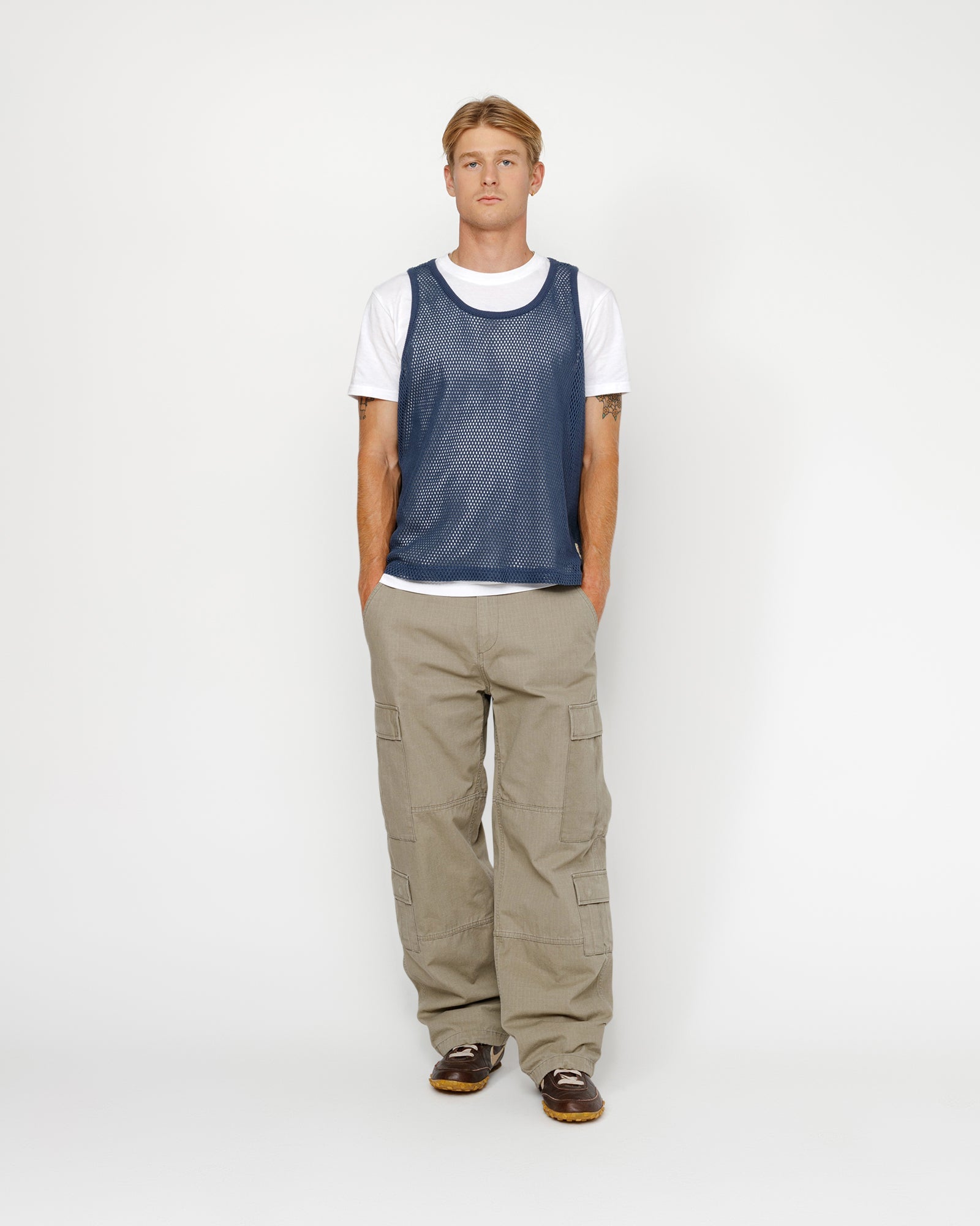 Big Mesh Tank in navy – Stüssy – Stussy AU