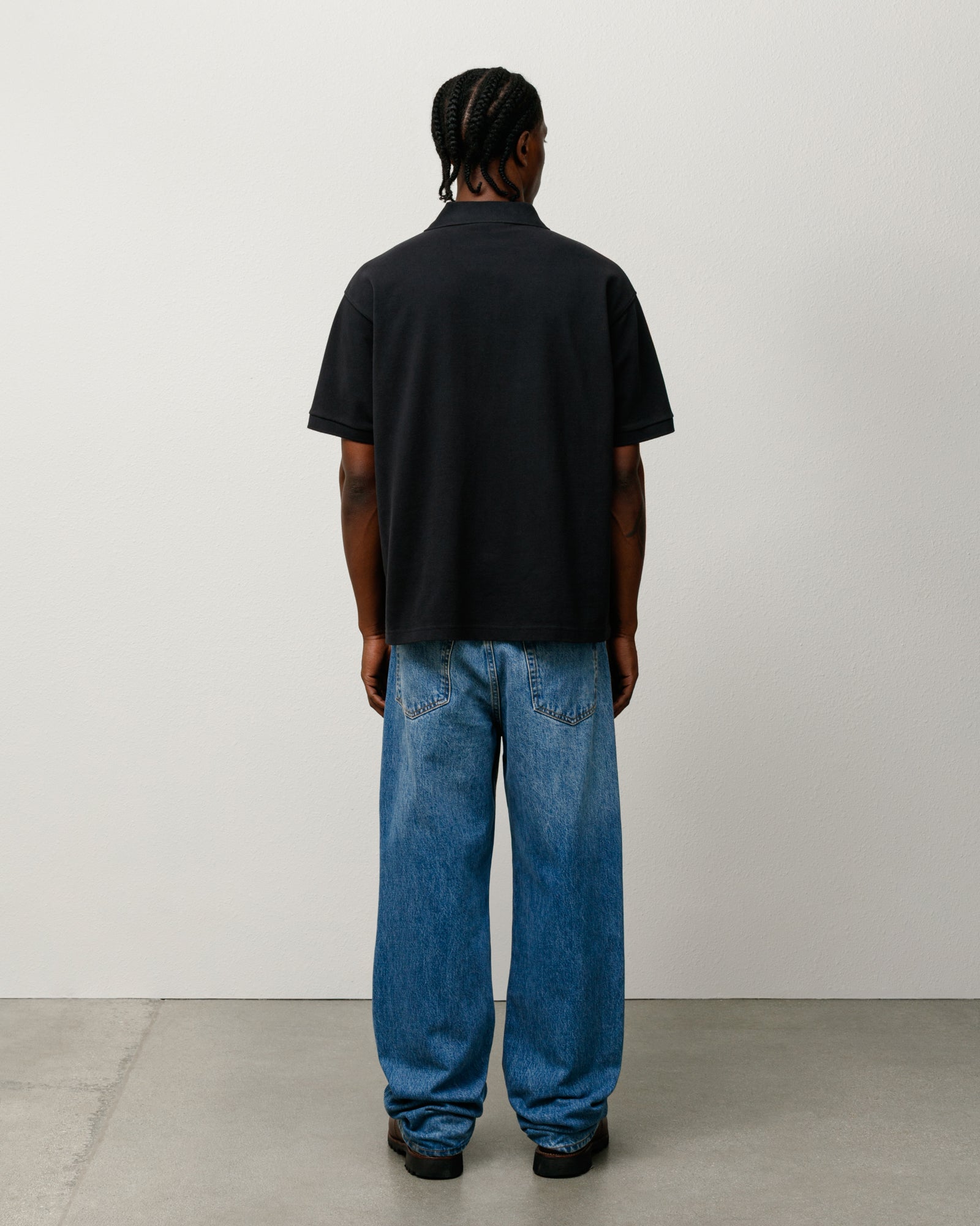 Classic Pique Polo in black – Stüssy – Stussy AU