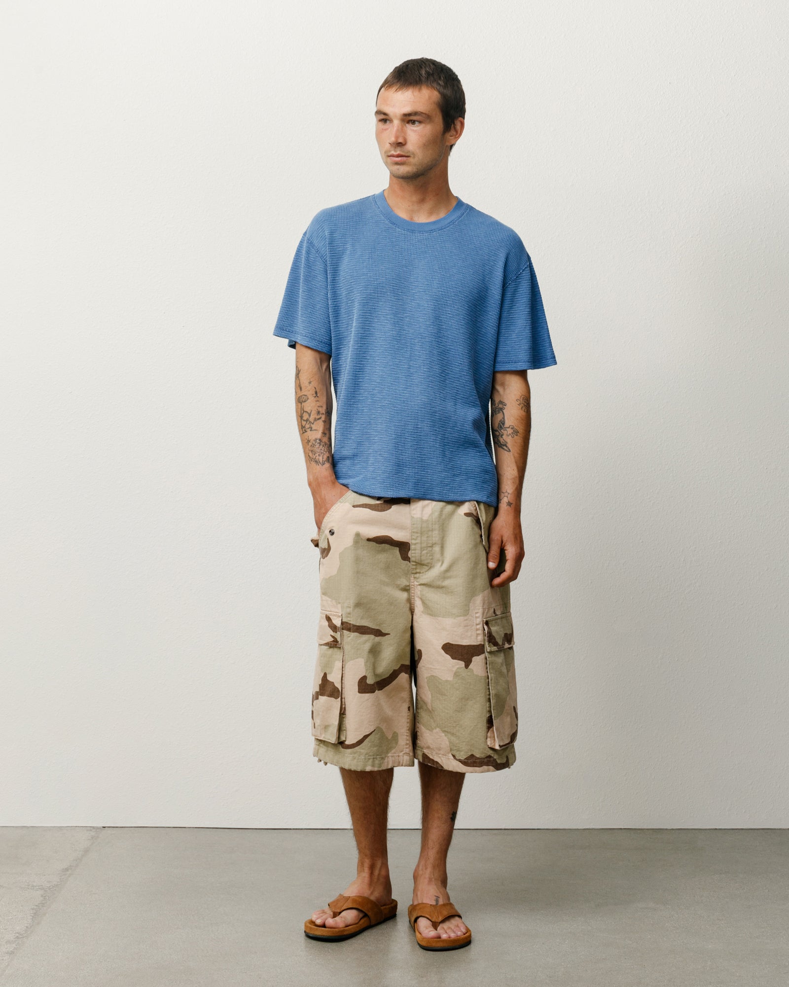 Pigment Dyed SS Thermal in blue – Stüssy – Stussy AU