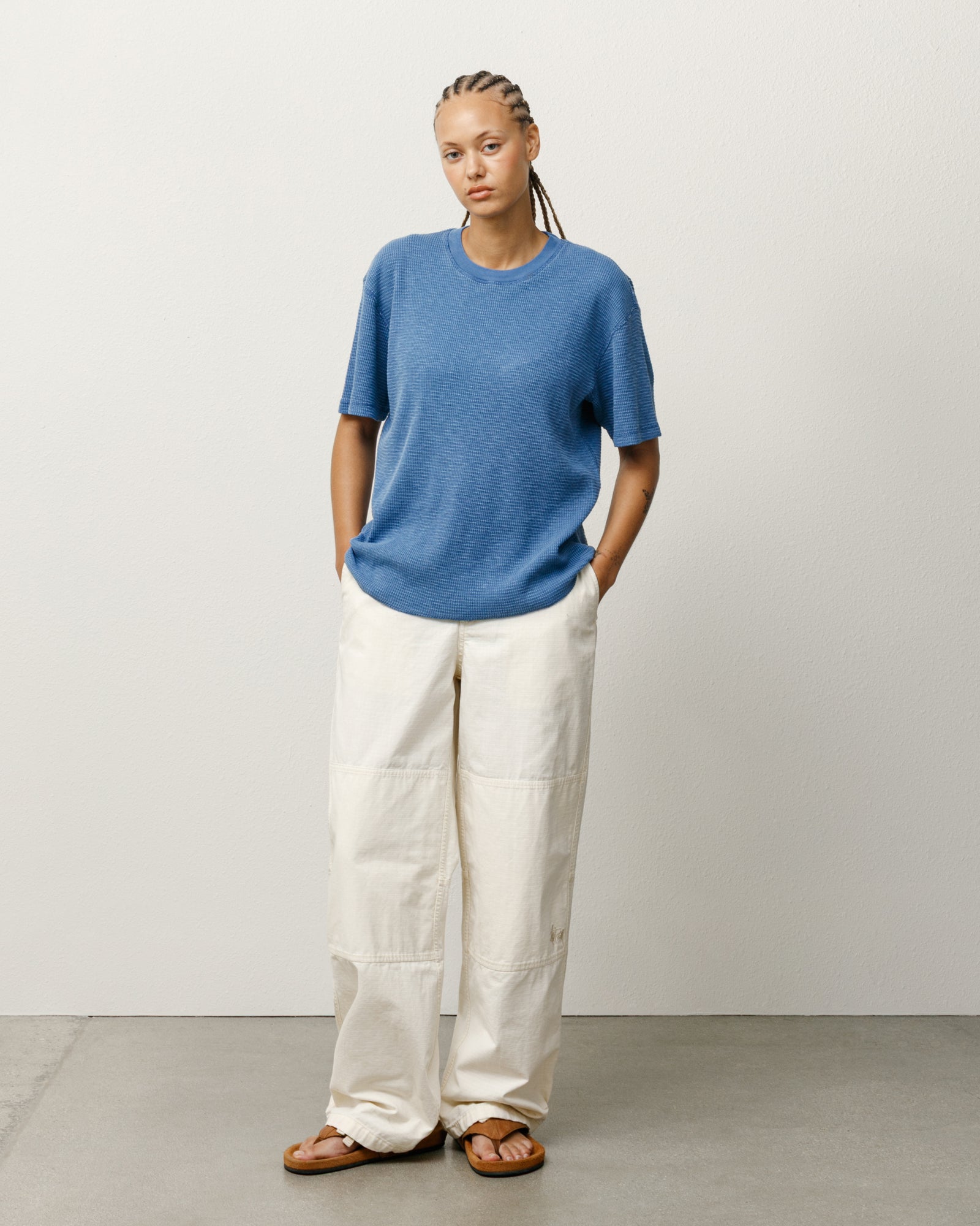 Pigment Dyed SS Thermal in blue – Stüssy – Stussy AU