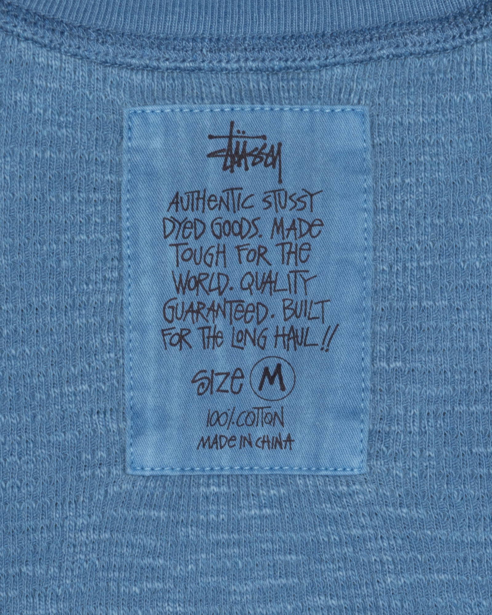 Pigment Dyed SS Thermal in blue – Stüssy – Stussy AU