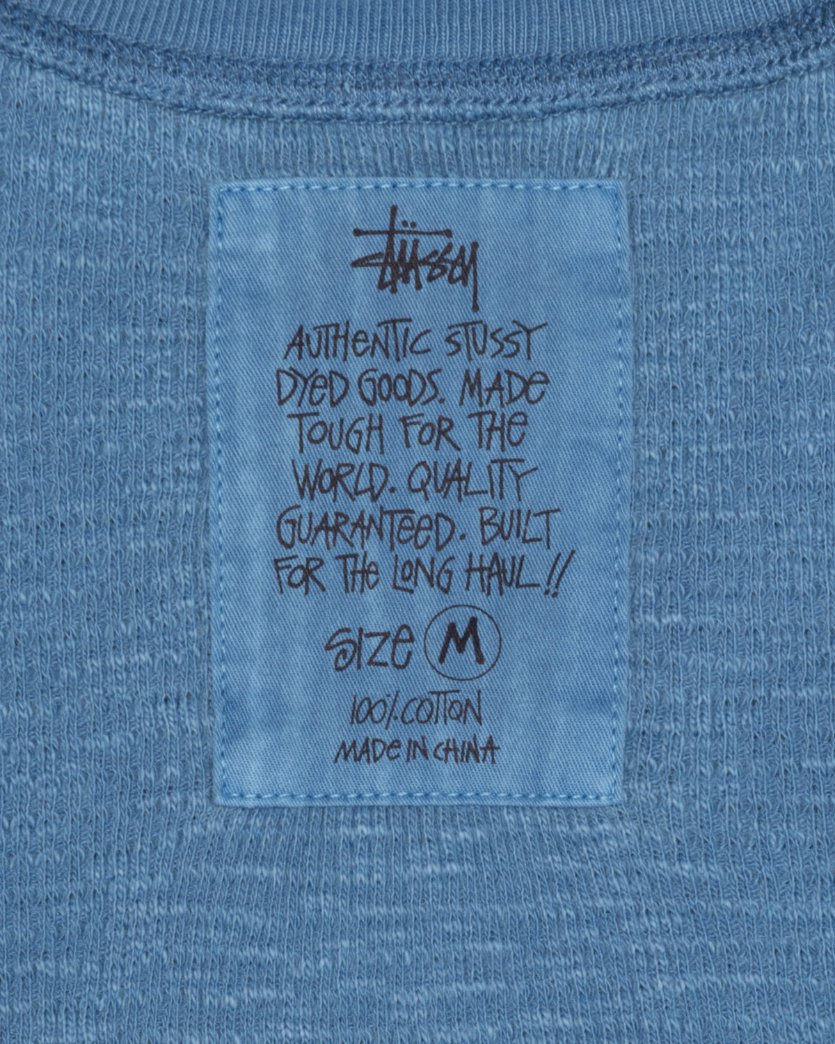 Pigment Dyed SS Thermal in blue – Stüssy – Stussy AU