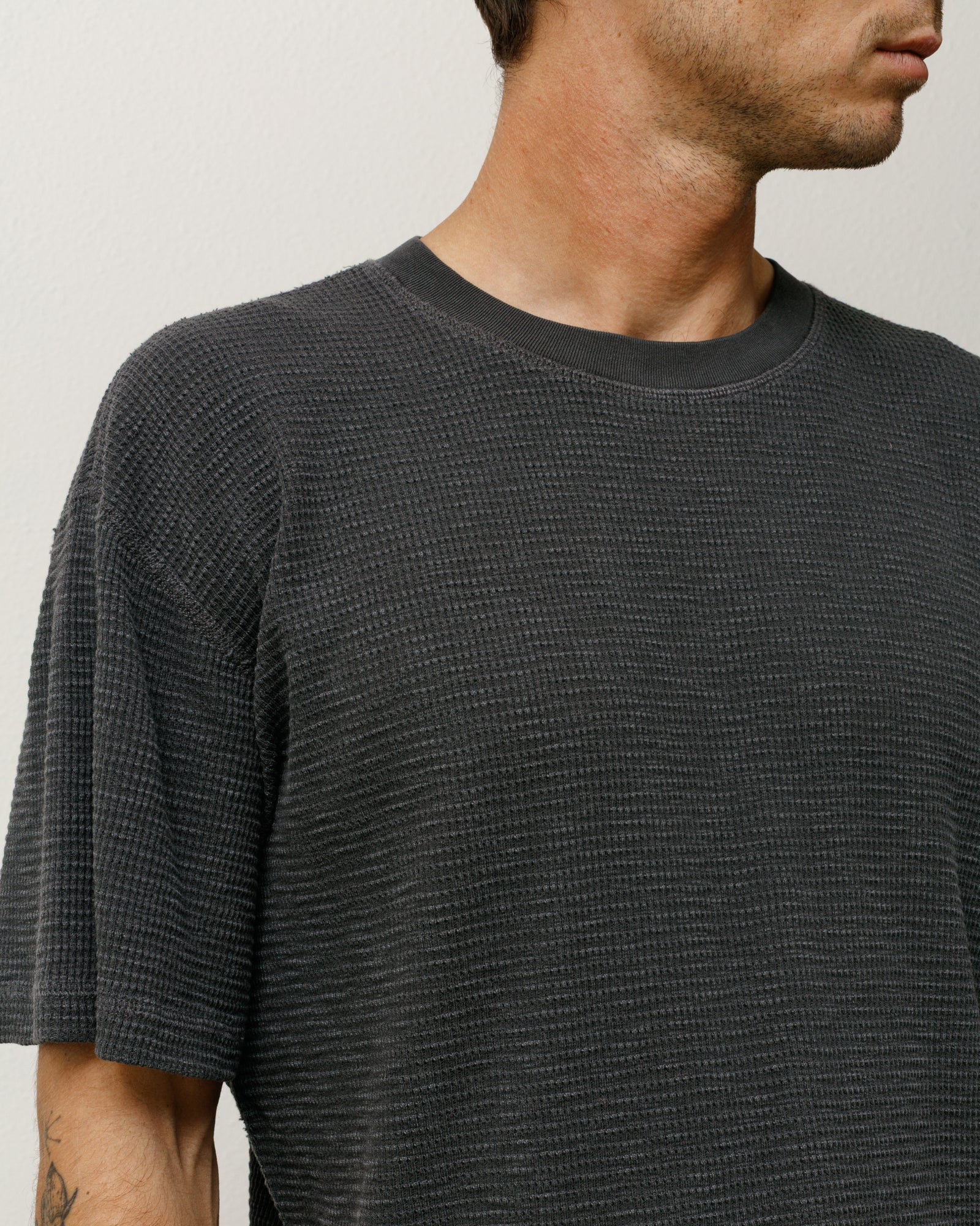 Pigment Dyed SS Thermal in faded black – Stüssy – Stussy AU