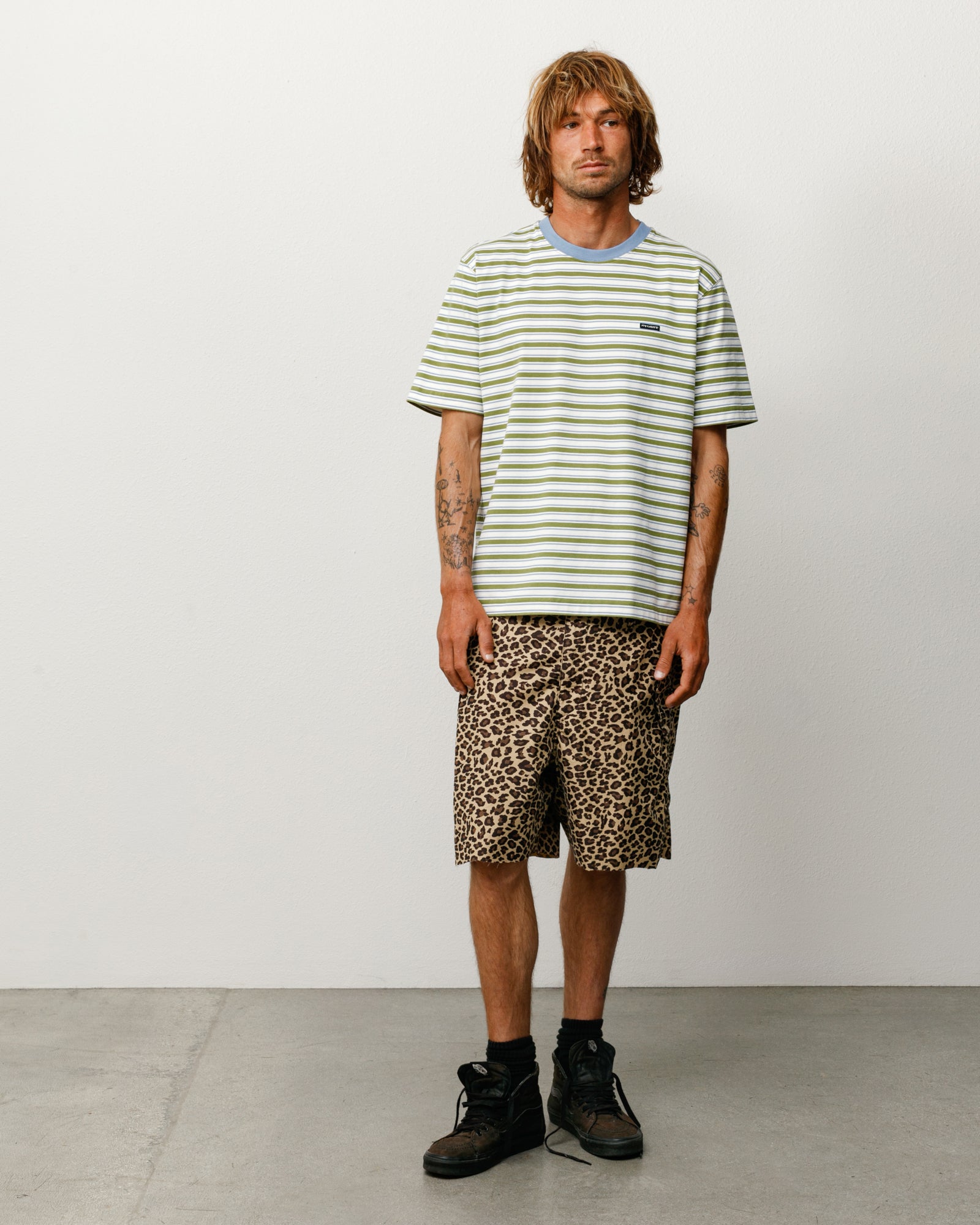 BEACH STRIPE SHORT SLEEVE