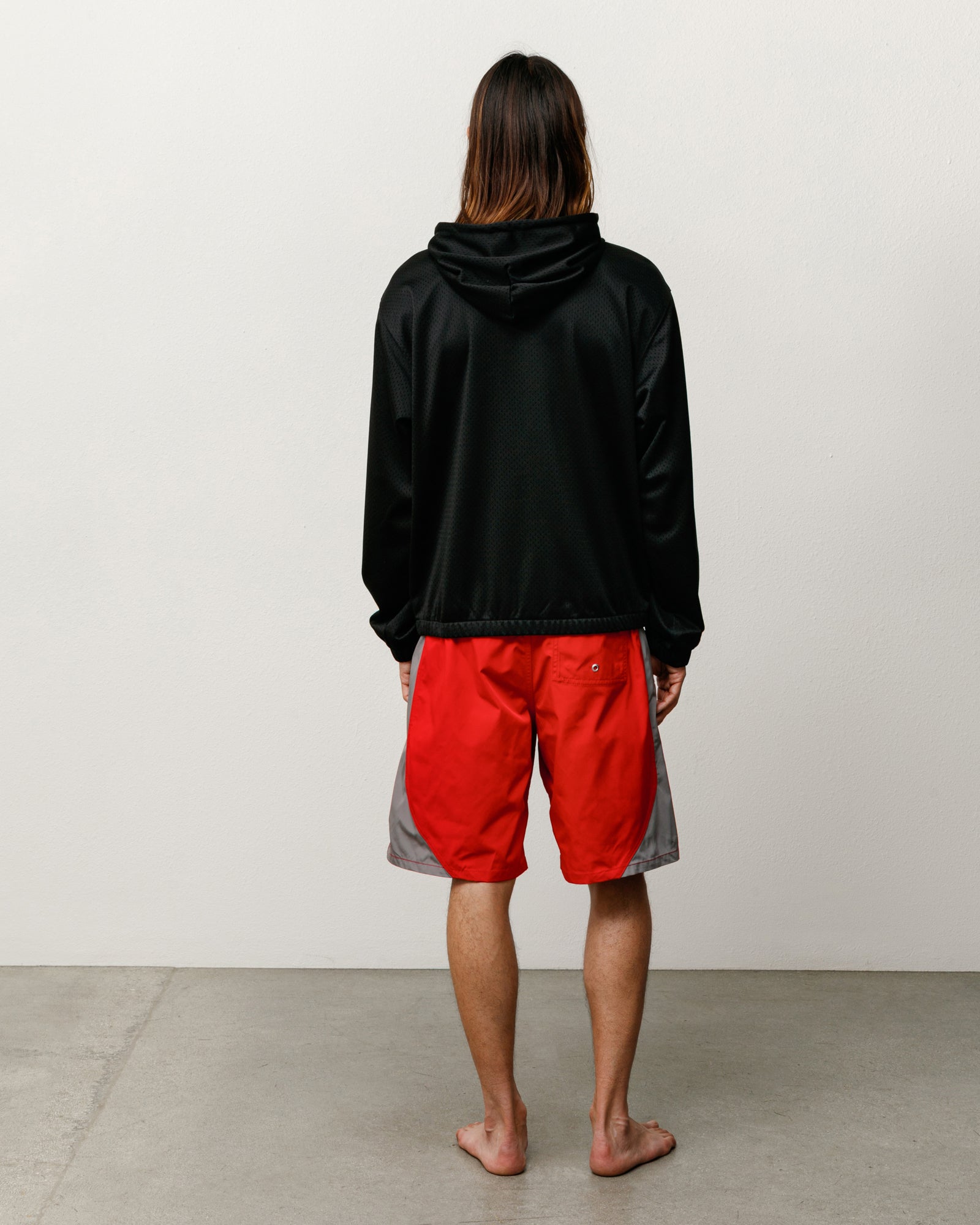 ATHLETIC MESH ZIP HOOD