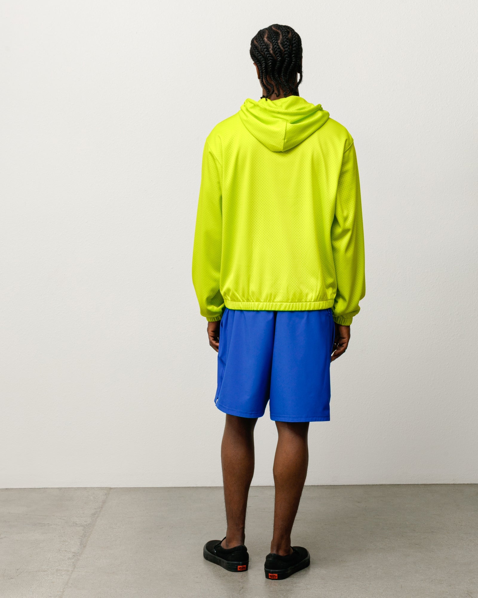 ATHLETIC MESH ZIP HOOD
