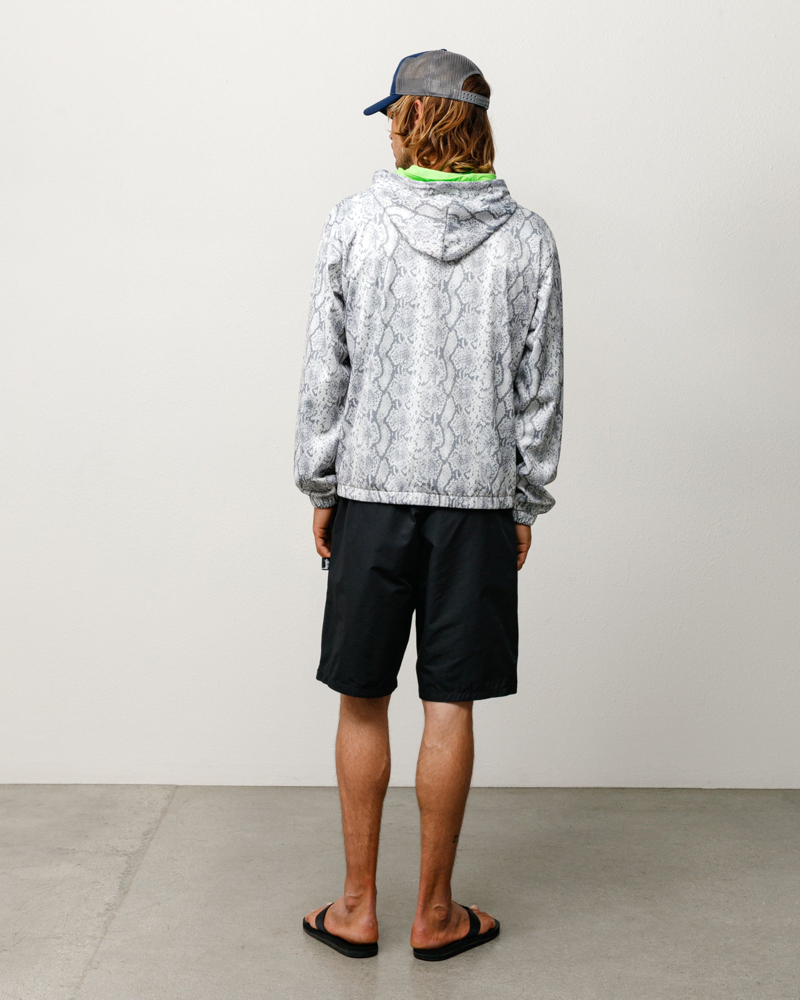 ATHLETIC MESH ZIP HOOD