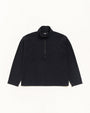 TEXTURED ZIP MOCK