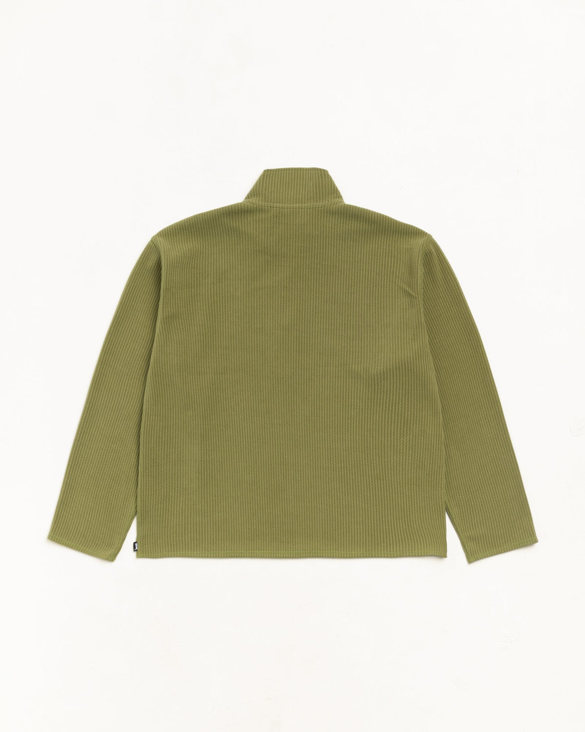 TEXTURED ZIP MOCK