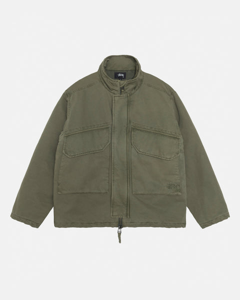 Insulated Field Jacket in olive - Stüssy – Stussy AU