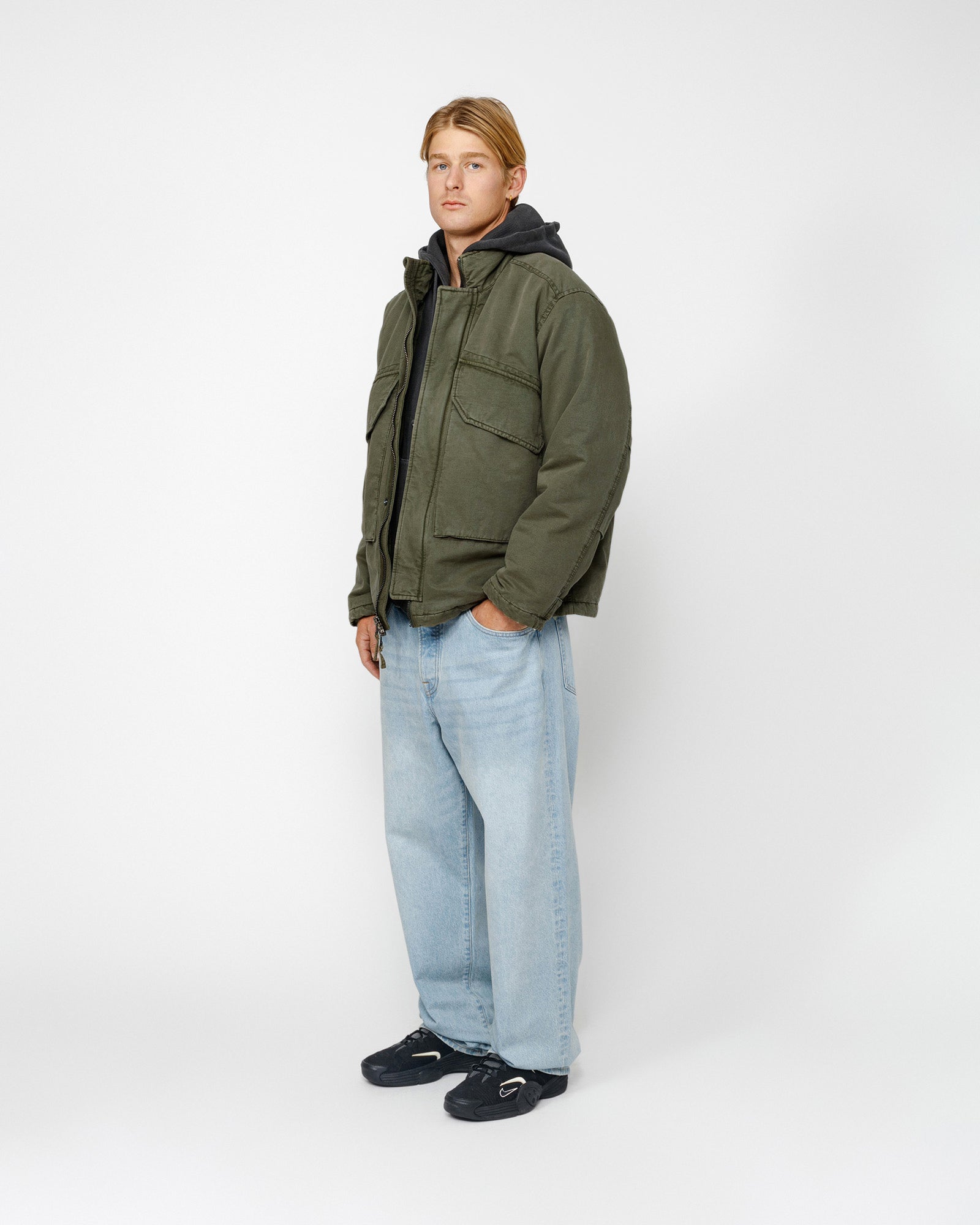 Insulated Field Jacket in olive - Stüssy – Stussy AU Insulated Field Jacket in olive - Stüssy – Stussy AU