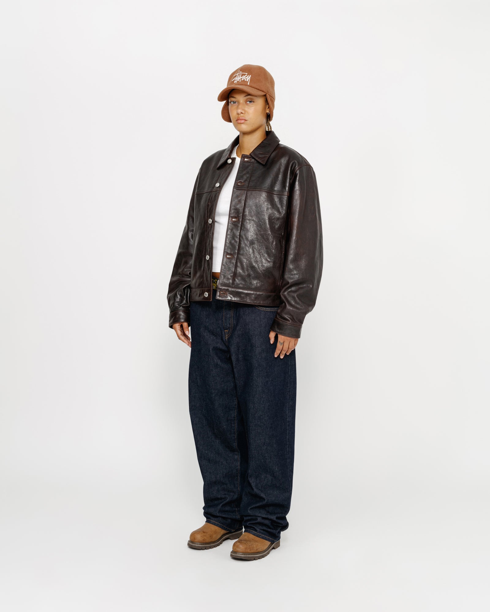 LEATHER TRUCKER – Stussy AU