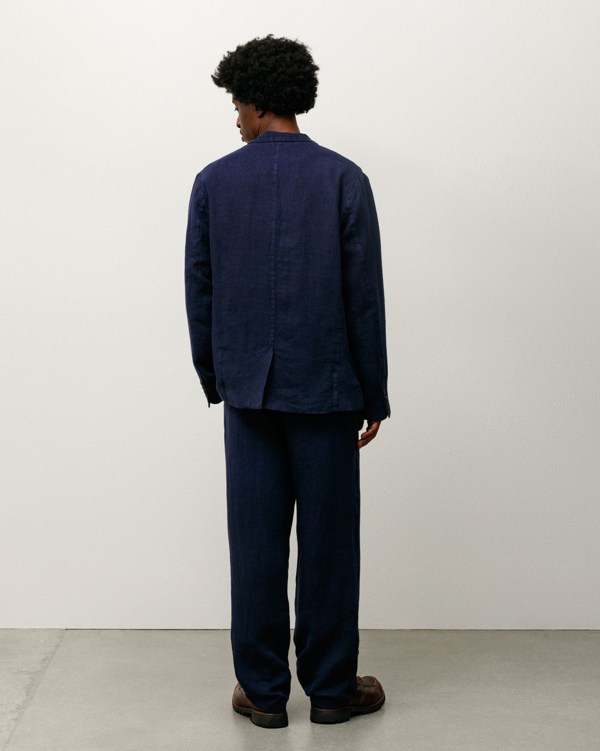 Blazer Textured Linen in navy – Stüssy – Stussy AU