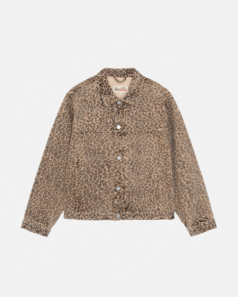 Stussy trucker jacket denim Mレオパード Trucker Jacket Denim in leopard – Stüssy – Stussy AU