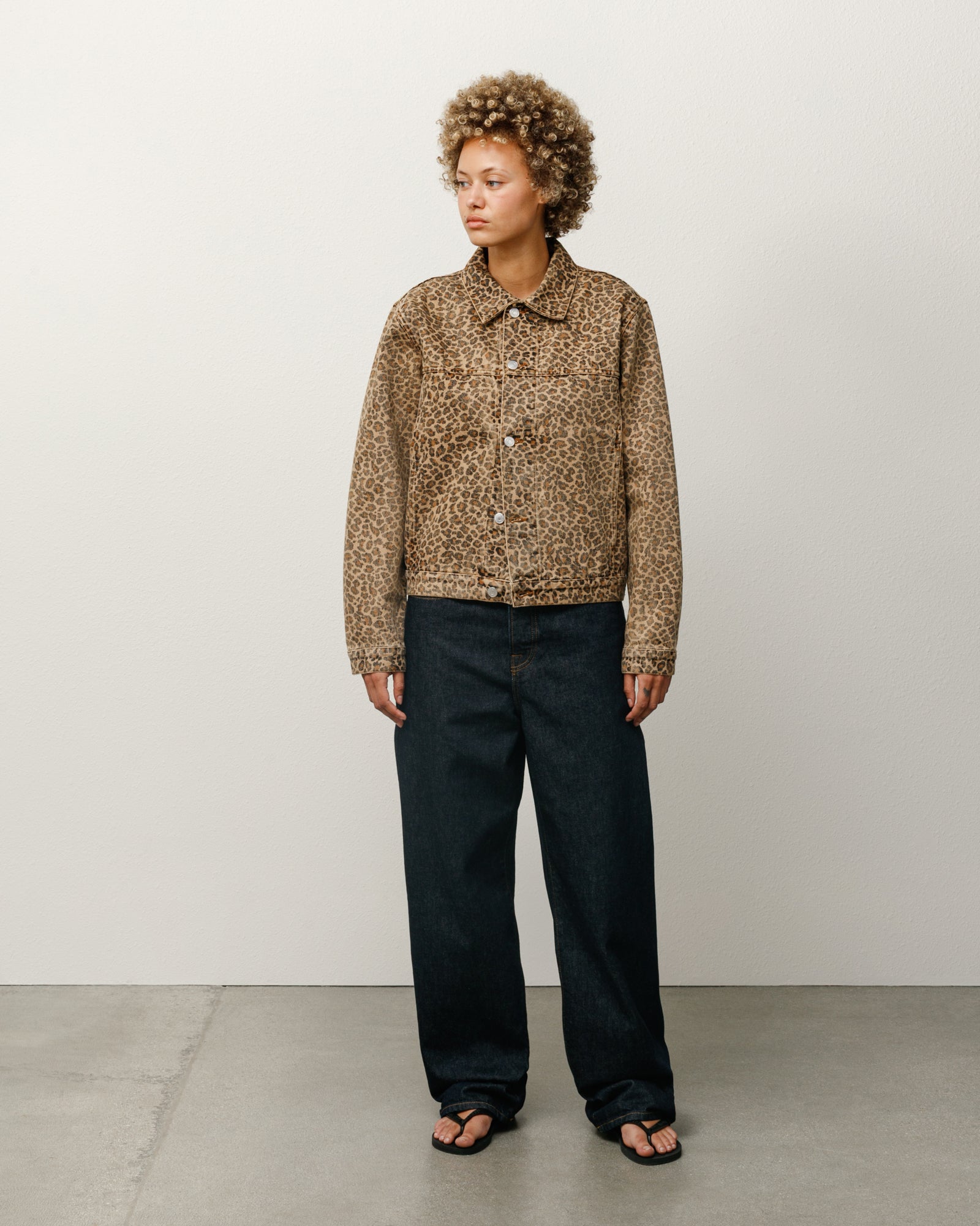 Trucker Jacket Denim in leopard – Stüssy – Stussy AU
