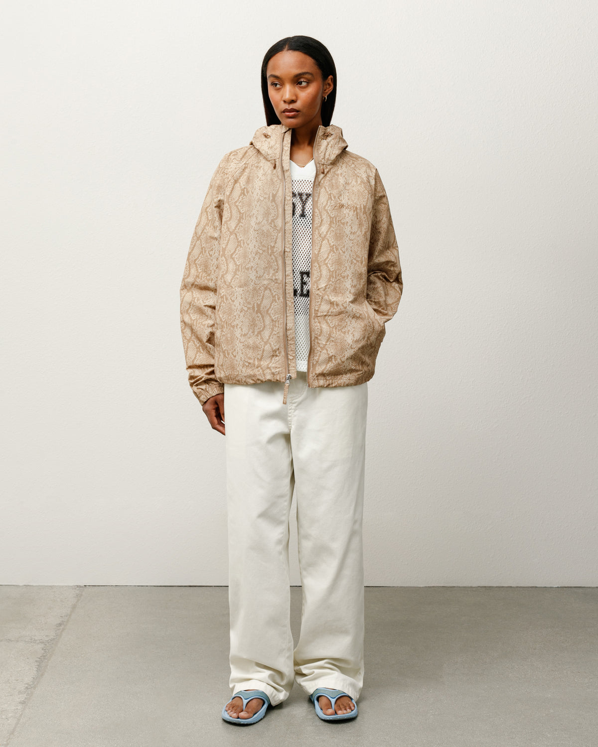 Beach Shell Snake Print Nylon in khaki – Stüssy – Stussy AU