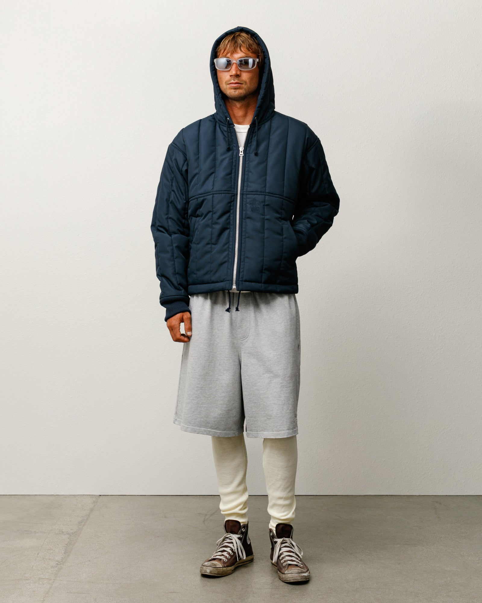 Quilted Nylon Work Jacket – Navy | Outerwear | Stüssy – Stussy AU