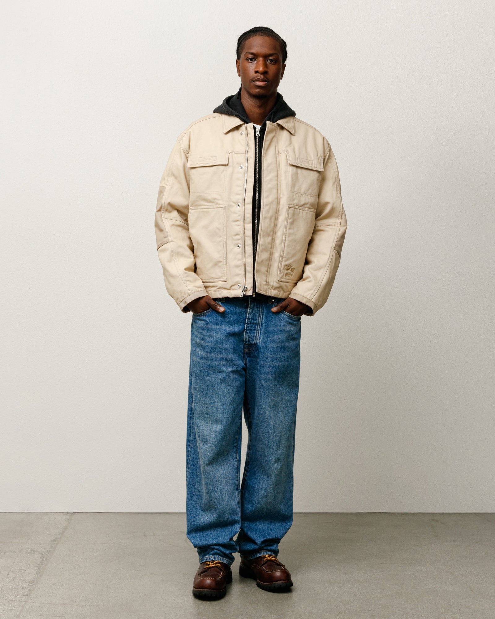 Utility Work Jacket ‚ Khaki | Outerwear | Stussy – Stussy AU