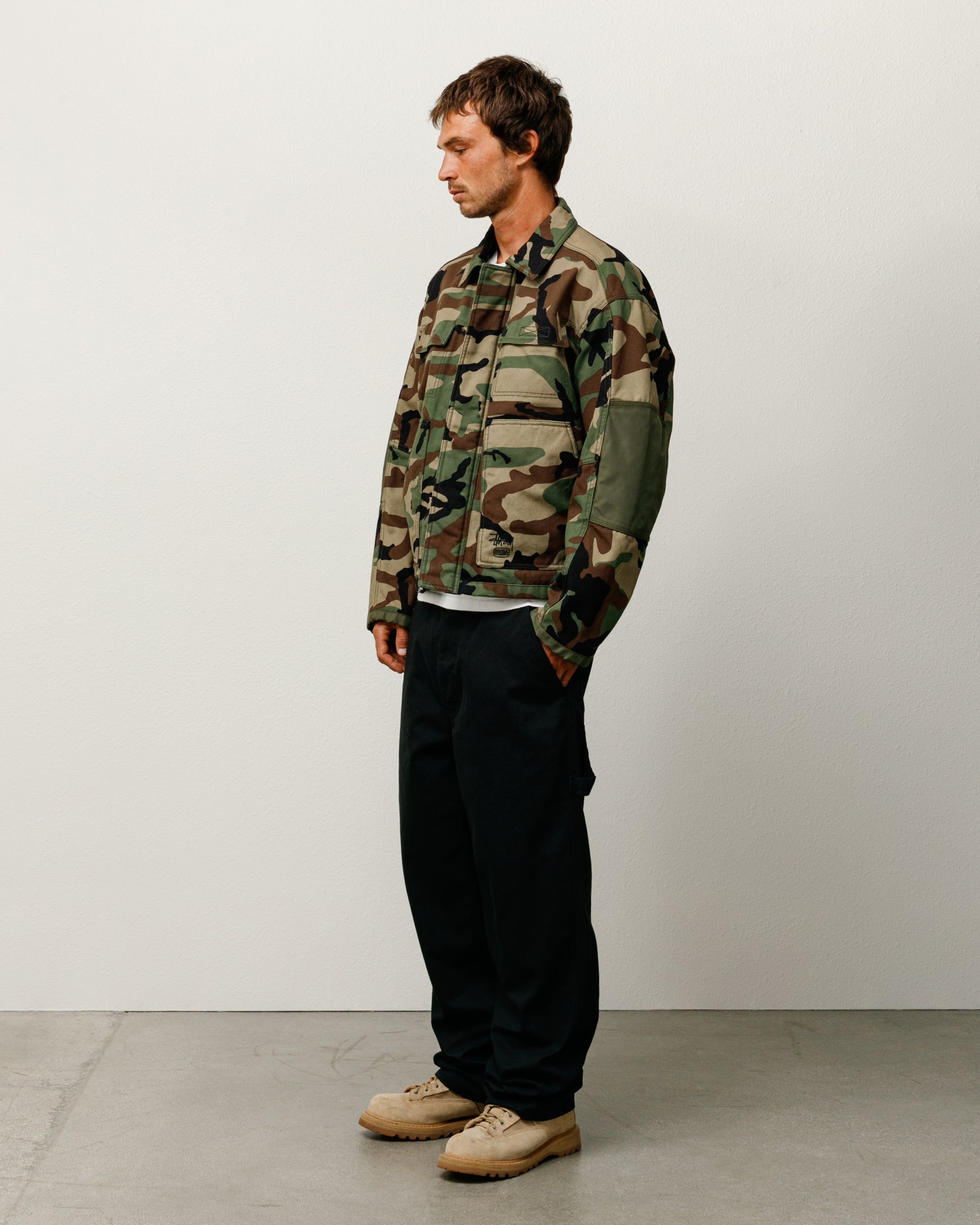 Utility Work Jacket ‚ Woodland Camo | Outerwear | Stussy – Stussy AU