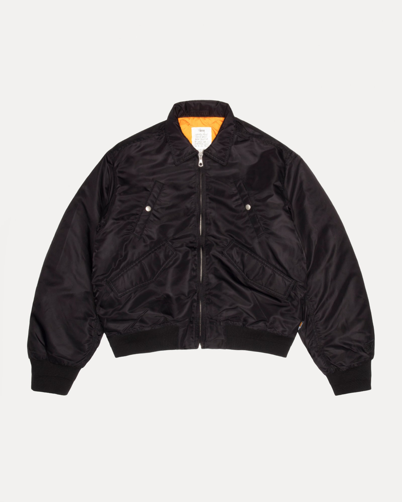 Flight Bomber – Black | Outerwear | Stüssy – Stussy AU