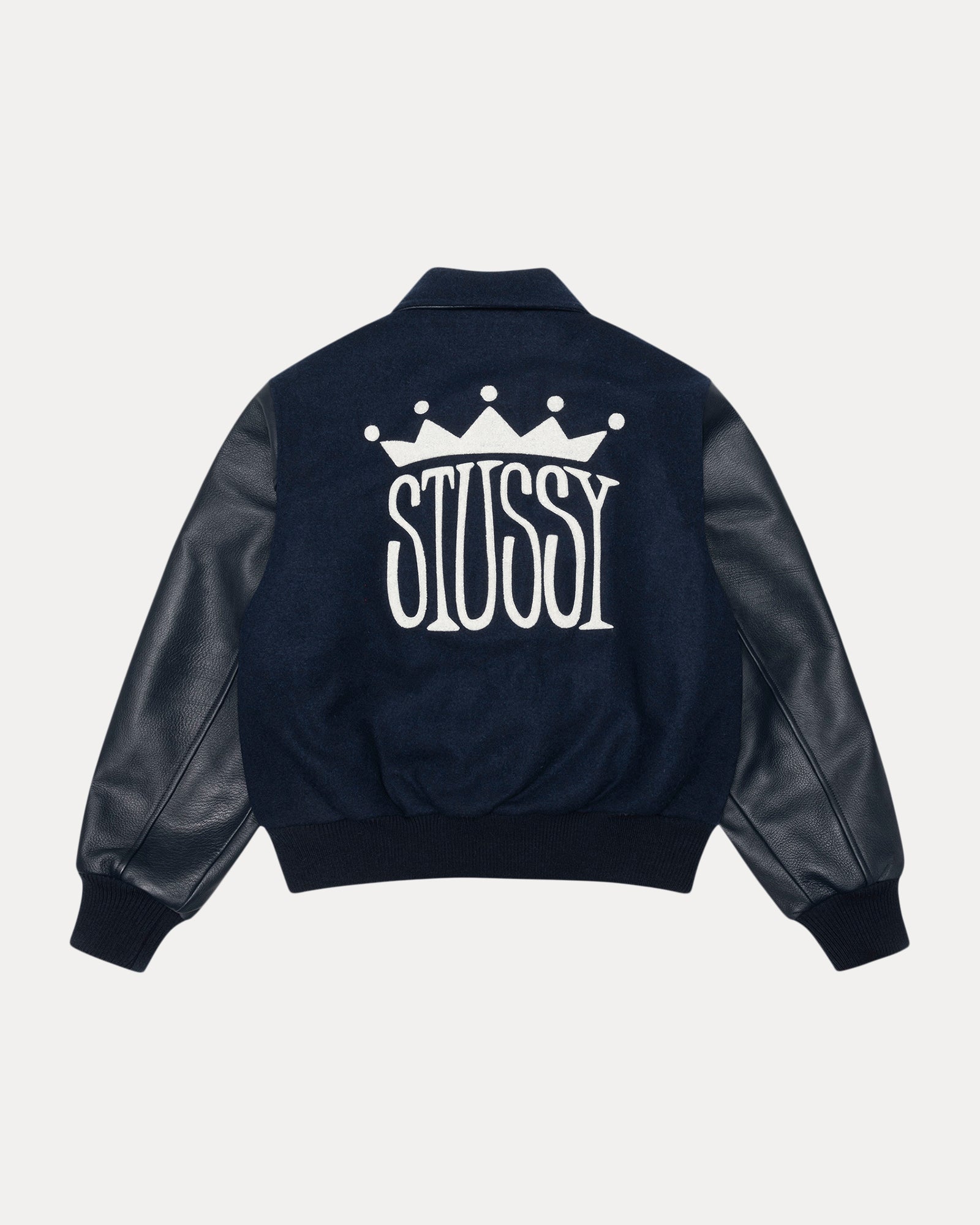 King Varsity Jacket – Navy | Outerwear | Stüssy – Stussy AU