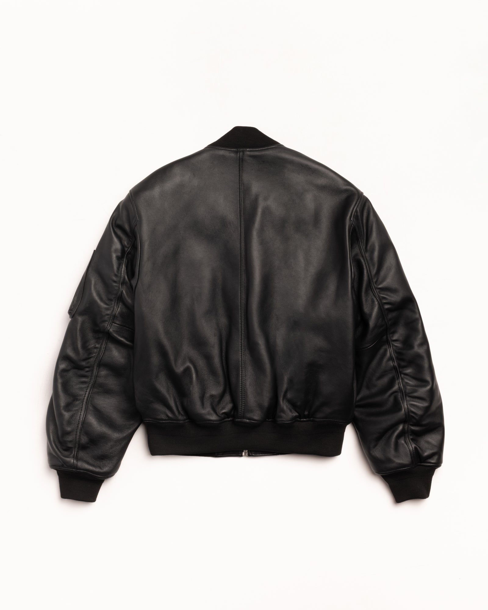 BUILT LEATHER BOMBER