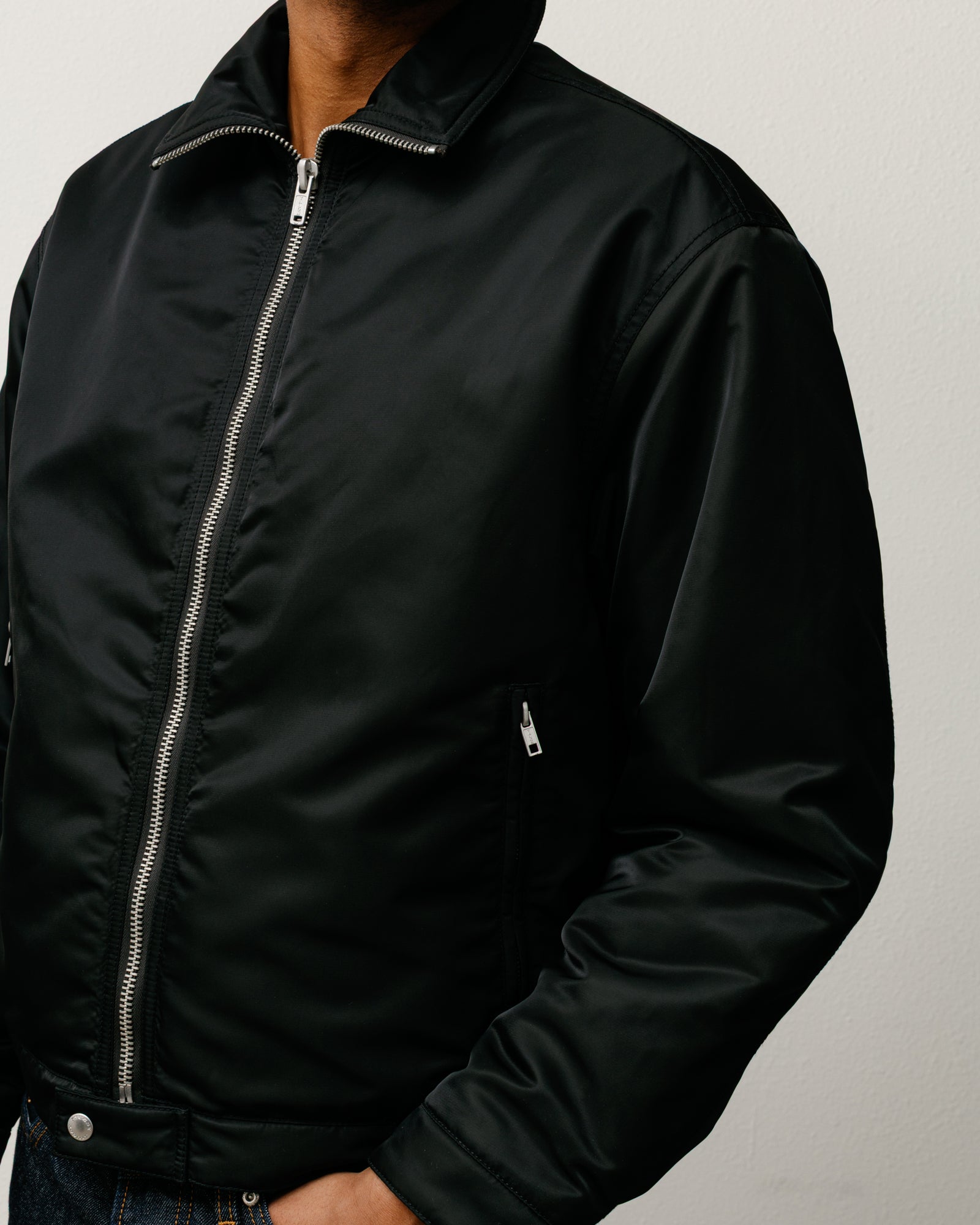 Pile Lined Zip Jacket – Black | Outerwear | Stüssy – Stussy AU