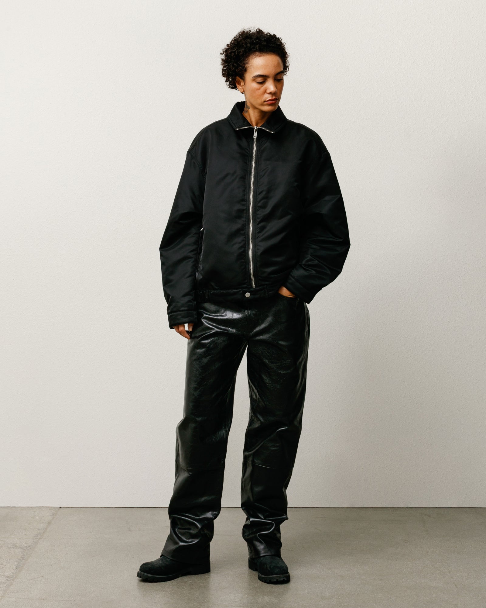 Pile Lined Zip Jacket – Black | Outerwear | Stüssy – Stussy AU