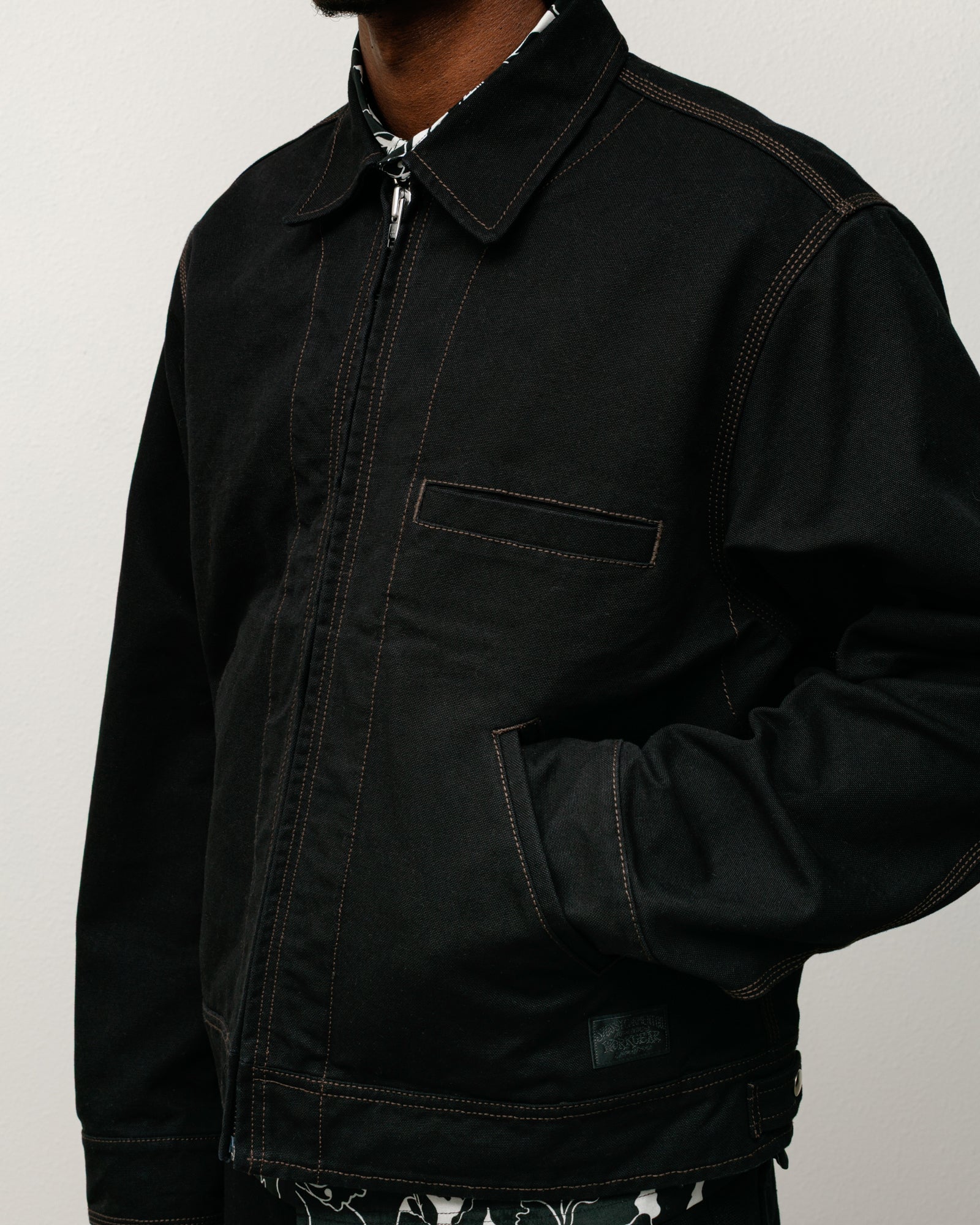 Work Jacket Collared – Black | Outerwear | Stüssy – Stussy AU