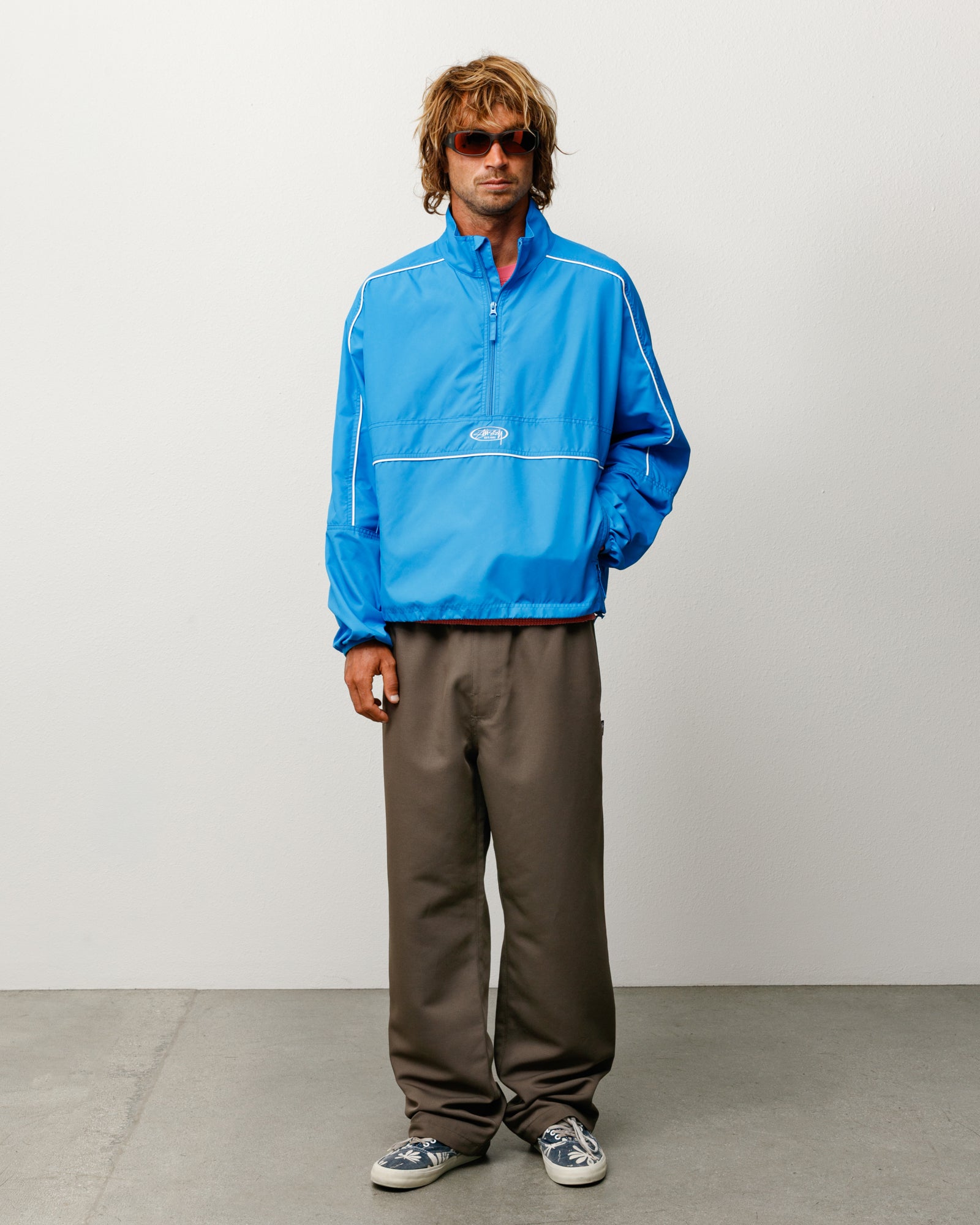 Lightweight Pullover Jacket – Blue | Outerwear | Stüssy – Stussy AU