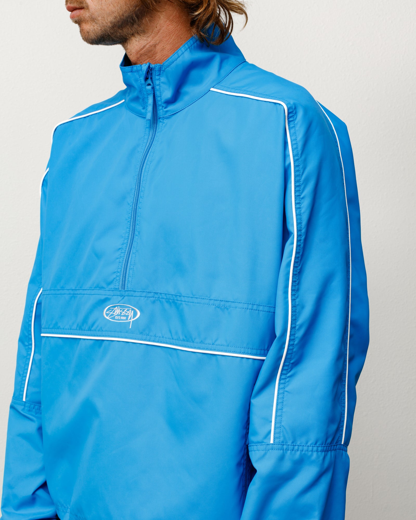 Lightweight Pullover Jacket – Blue | Outerwear | Stüssy – Stussy AU