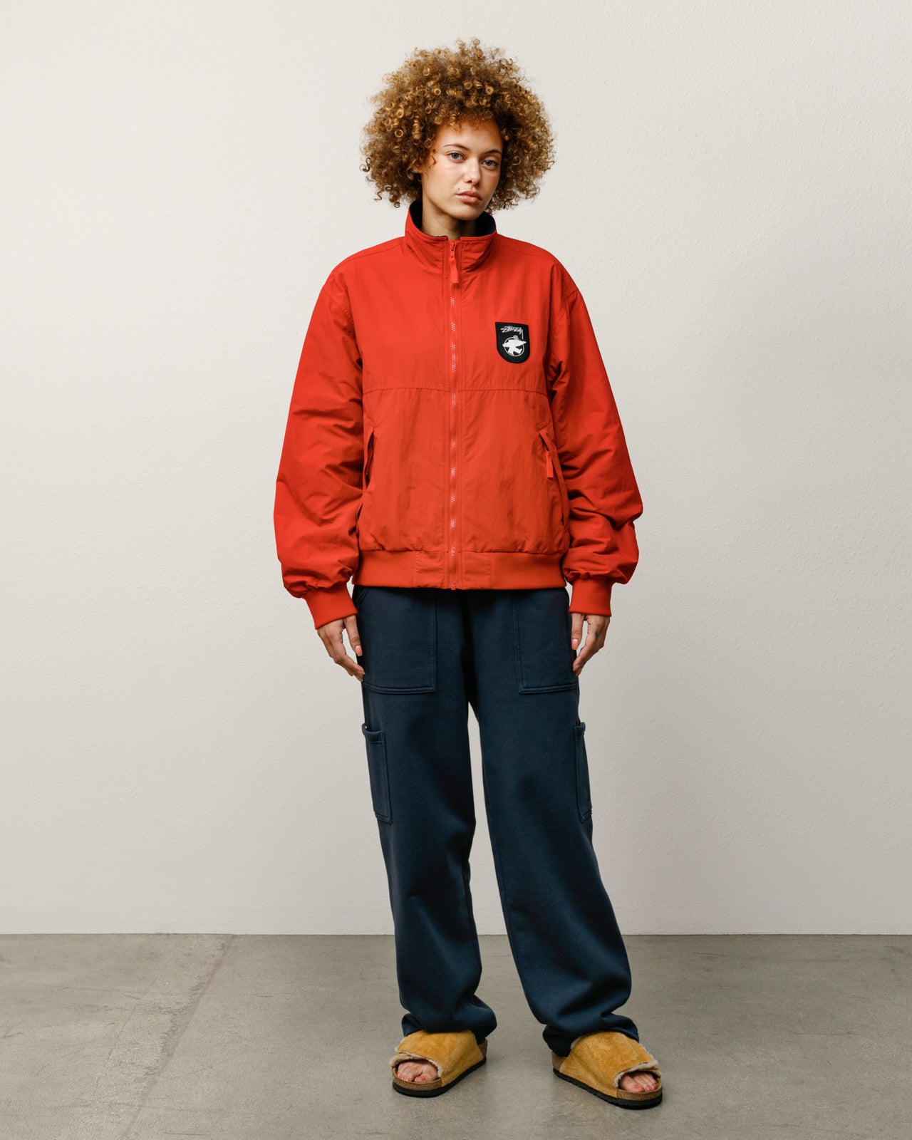 STUSSY ステューシー POLAR FLEECE LINED JACKET ポーラー フリース ナイロンタスランジャケット レッド Polar Fleece Lined Jacket – Red | Outerwear | Stüssy – Stussy AU
