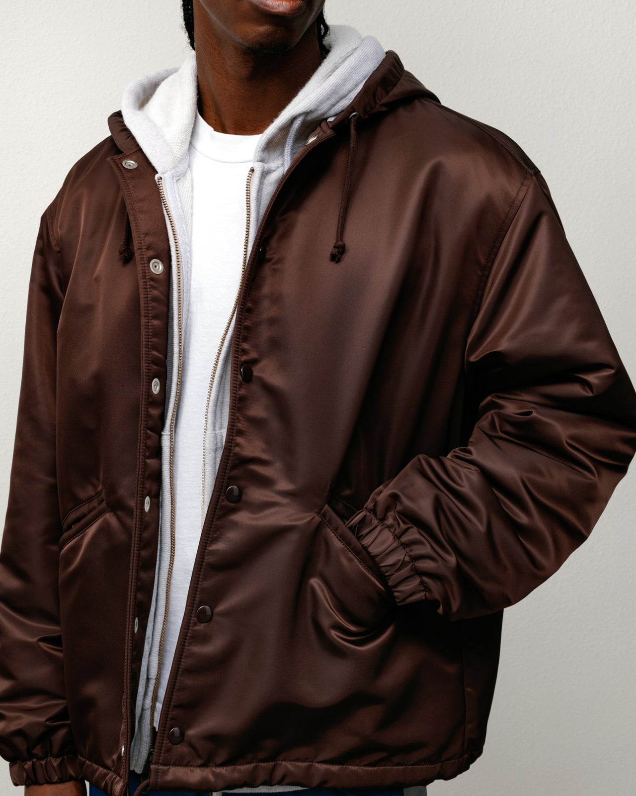 HOODED COACHES JACKET