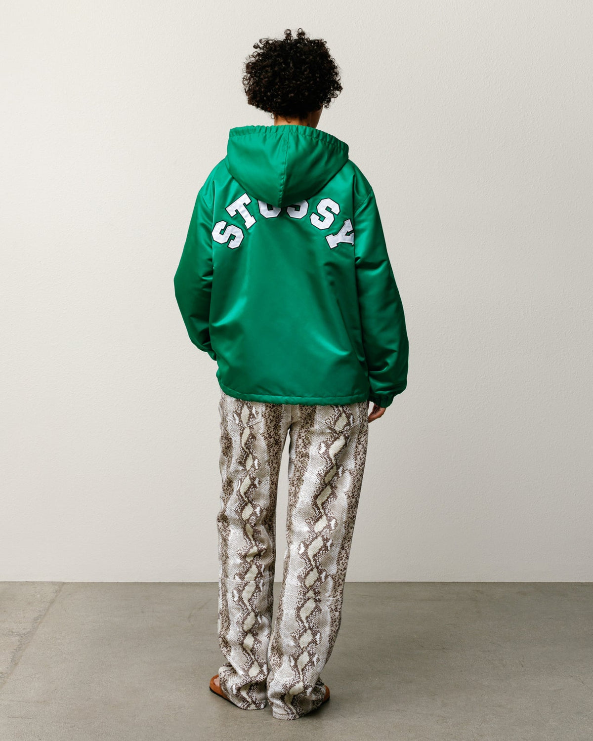 Hooded Coaches Jacket – Green | Outerwear | Stüssy – Stussy AU