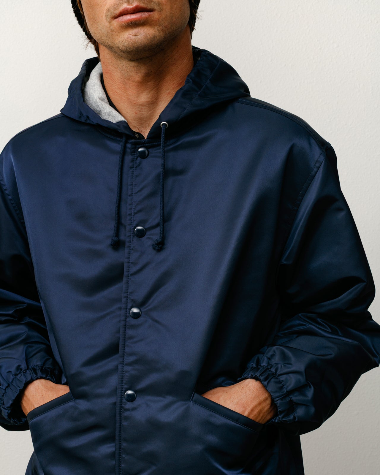 HOODED COACHES JACKET